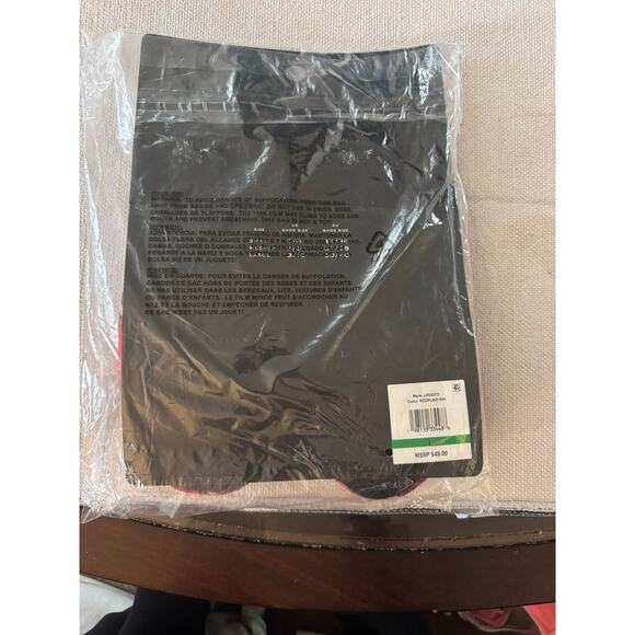 Ralph Lauren Women’s Red Plaid Slide Slippers Embroidered Classic Style NWT - Picture 3 of 4